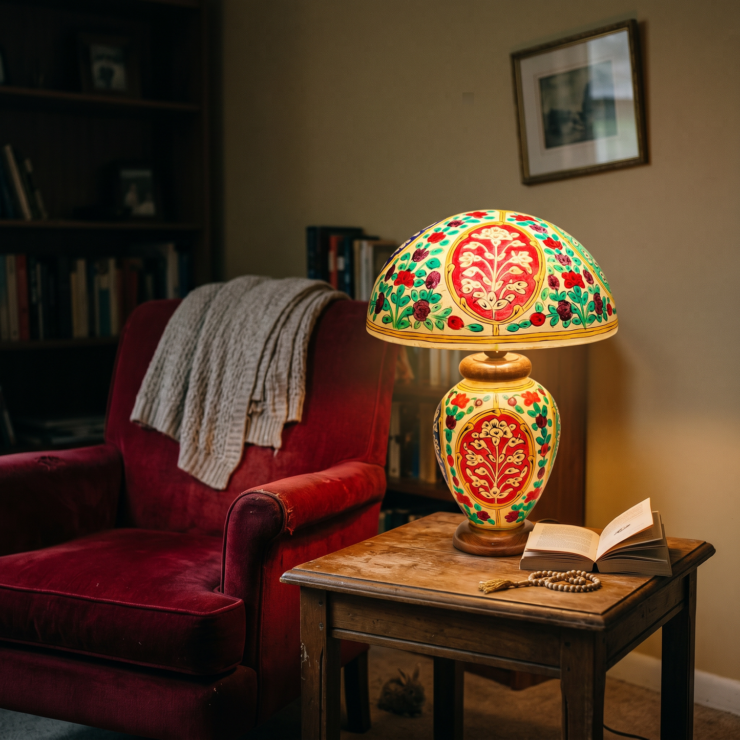 Floral Art Lamp